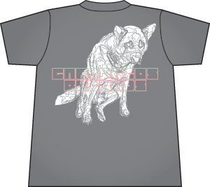 Dog T back view