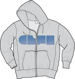 Wave Zip Parker front view
