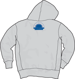 Wave Zip Parker back view